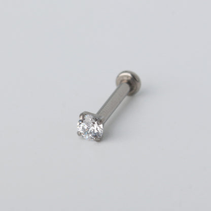 Sara - Titanium Threadless Stud