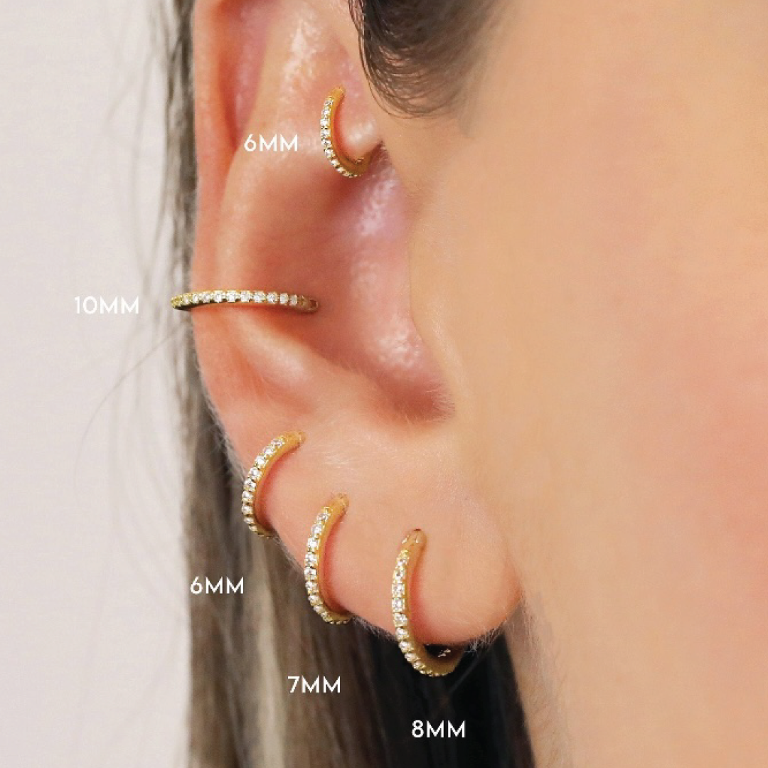 Ear rings stock image. Image of casual, female, appealing - 5451685