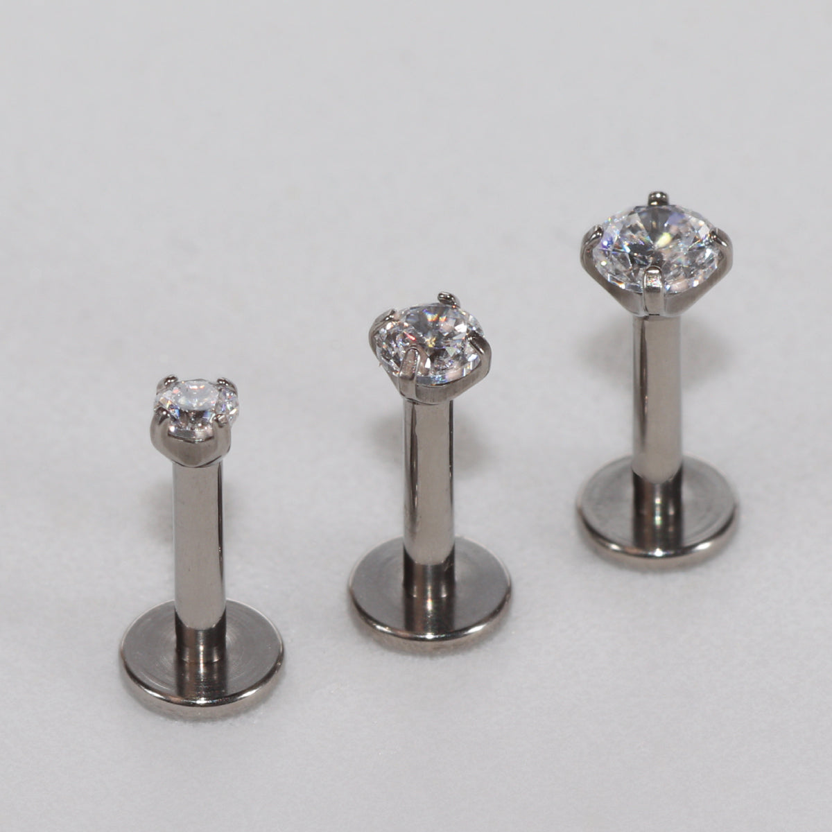 Titanium Labret Flat Back Studs | Cura – Cura - Piercing Jewellery